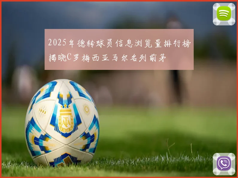 2025年德转球员信息浏览量排行榜揭晓C罗梅西亚马尔名列前茅